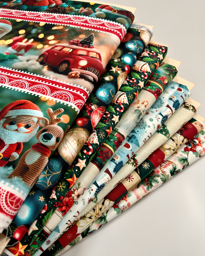 Tecido Tricoline Natal 2025