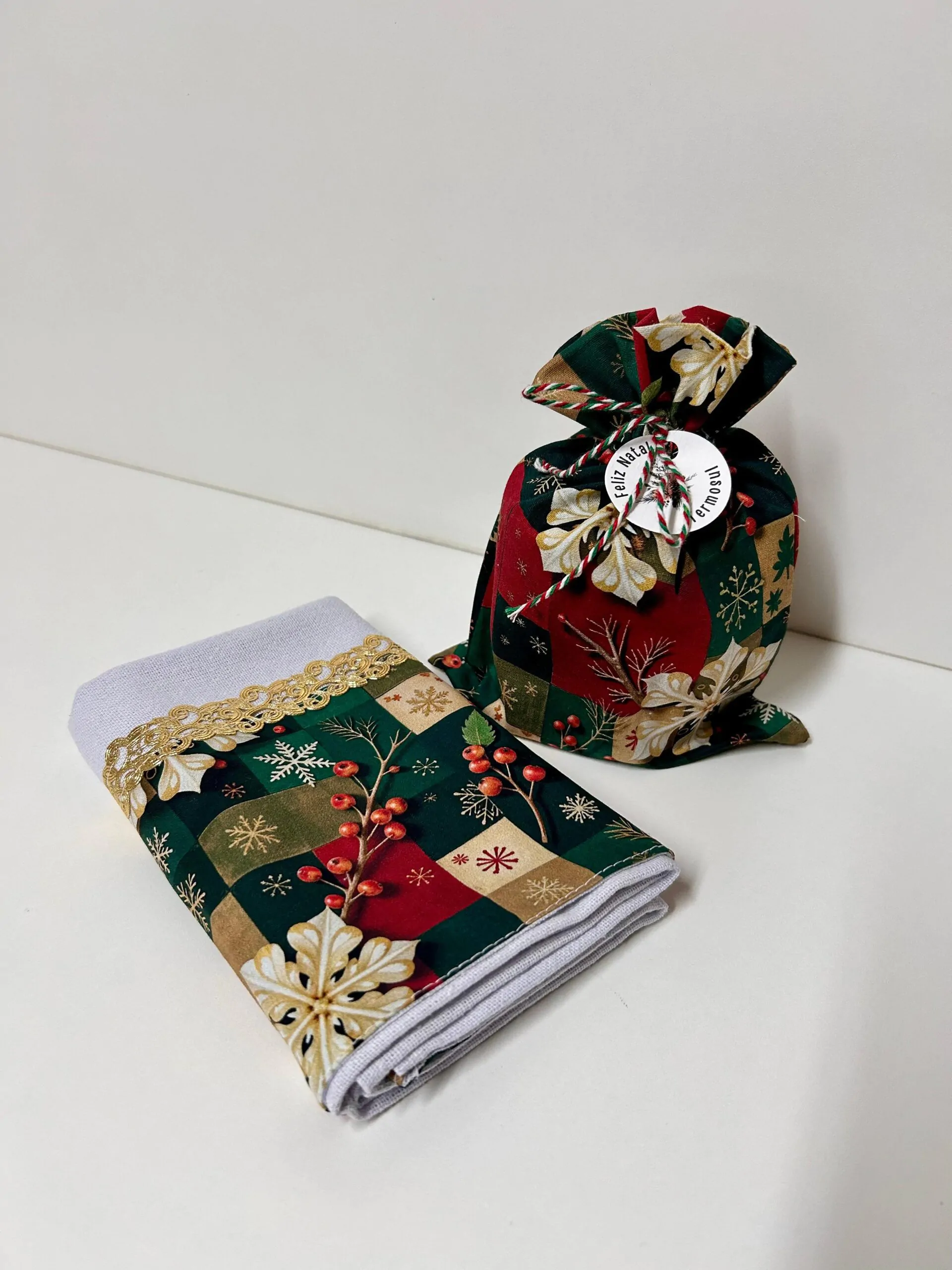 Pano de Copa + Saquinho de Algodão