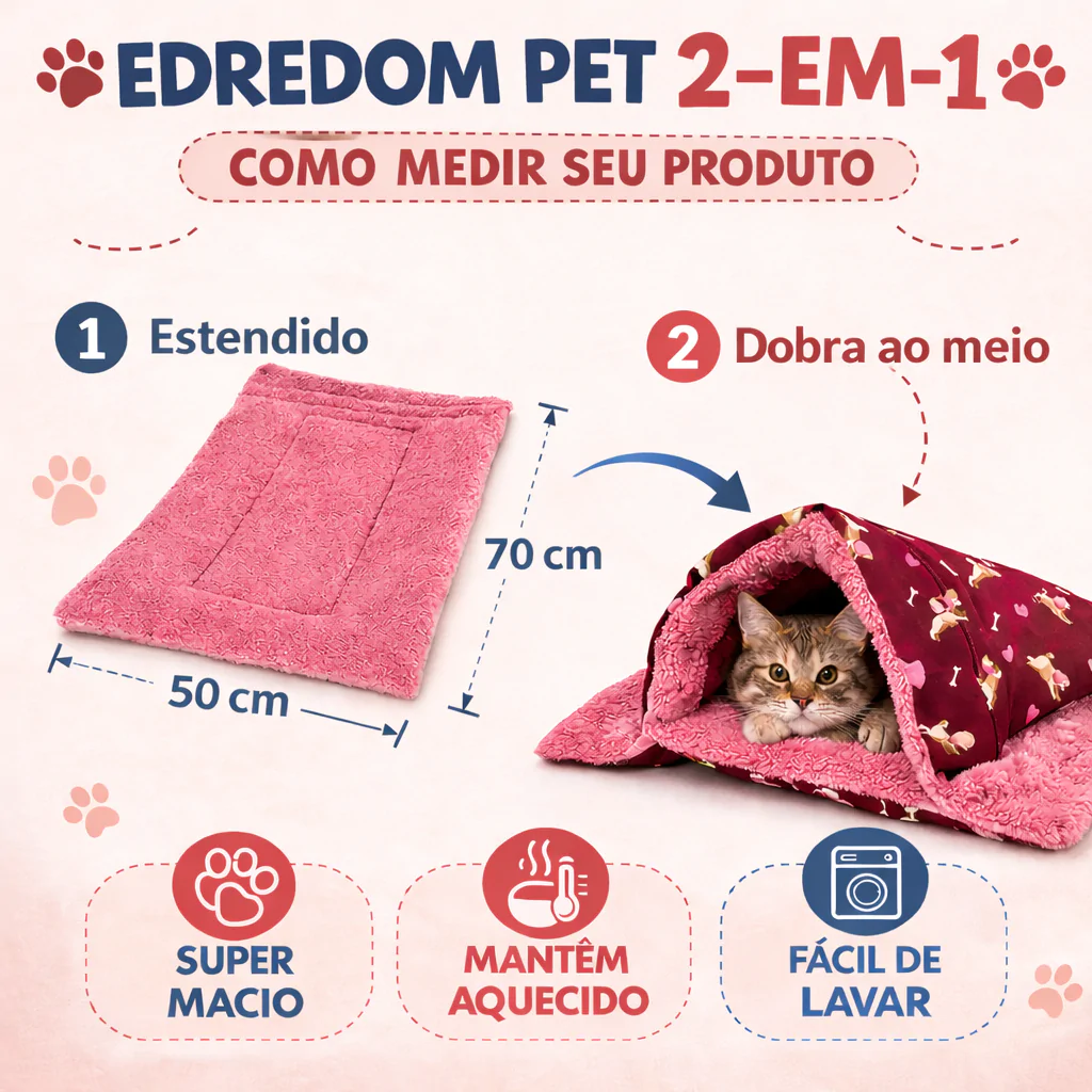 EDREDOM PET QUE VIRA TOCA - Imagem 2
